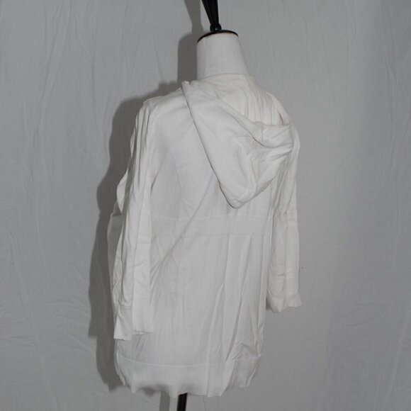 XL White Hoodie ¾ Sleeves Full Zipper No Pockets AUC Motherhood Maternity Womens - Picture 4 of 6